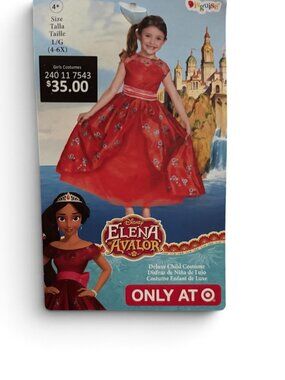 Exclusive Disney Elena of Avalor Deluxe Girls Princess Halloween Costume Dress
